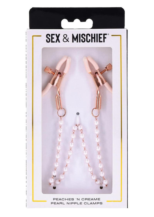 Sex and Mischief Pearl Nipple Clamps